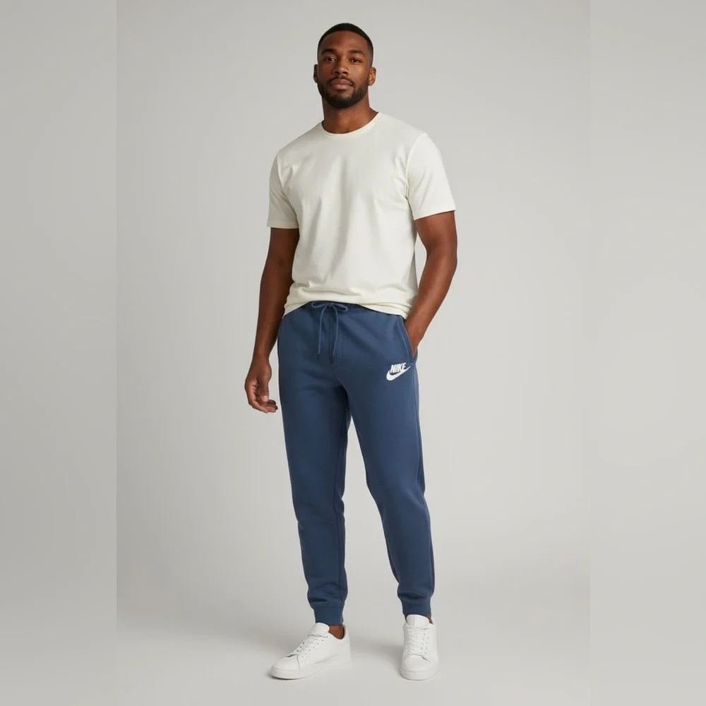 Nike Sportswear Club Fleece Joggers Sweatpants Blue Men’s XL